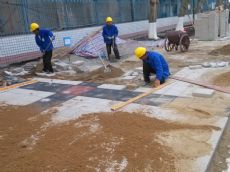 透水砖施工案例