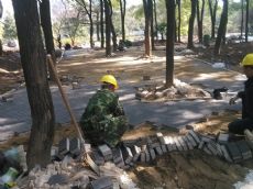 透水砖施工案例