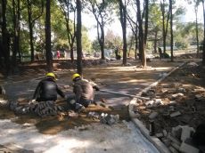 透水砖施工案例